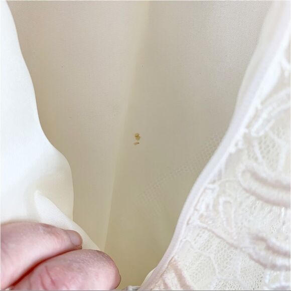 Aidan Mattox Cream Lace Overlay Women’s Fit/Flare Formal/Cocktail Dress Sz 4 - Picture 16 of 16